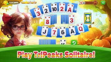 TriPeaks Solitaire Flowers постер