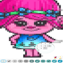 trolls arte de pixel colorir APK