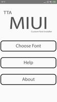 TTA MIUI Custom font installer plakat