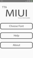 TTA MIUI Custom font installer Plakat
