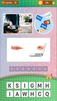 4 Pics 1 Word Science Poster