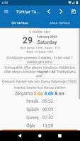 Türkiye Takvimi الملصق