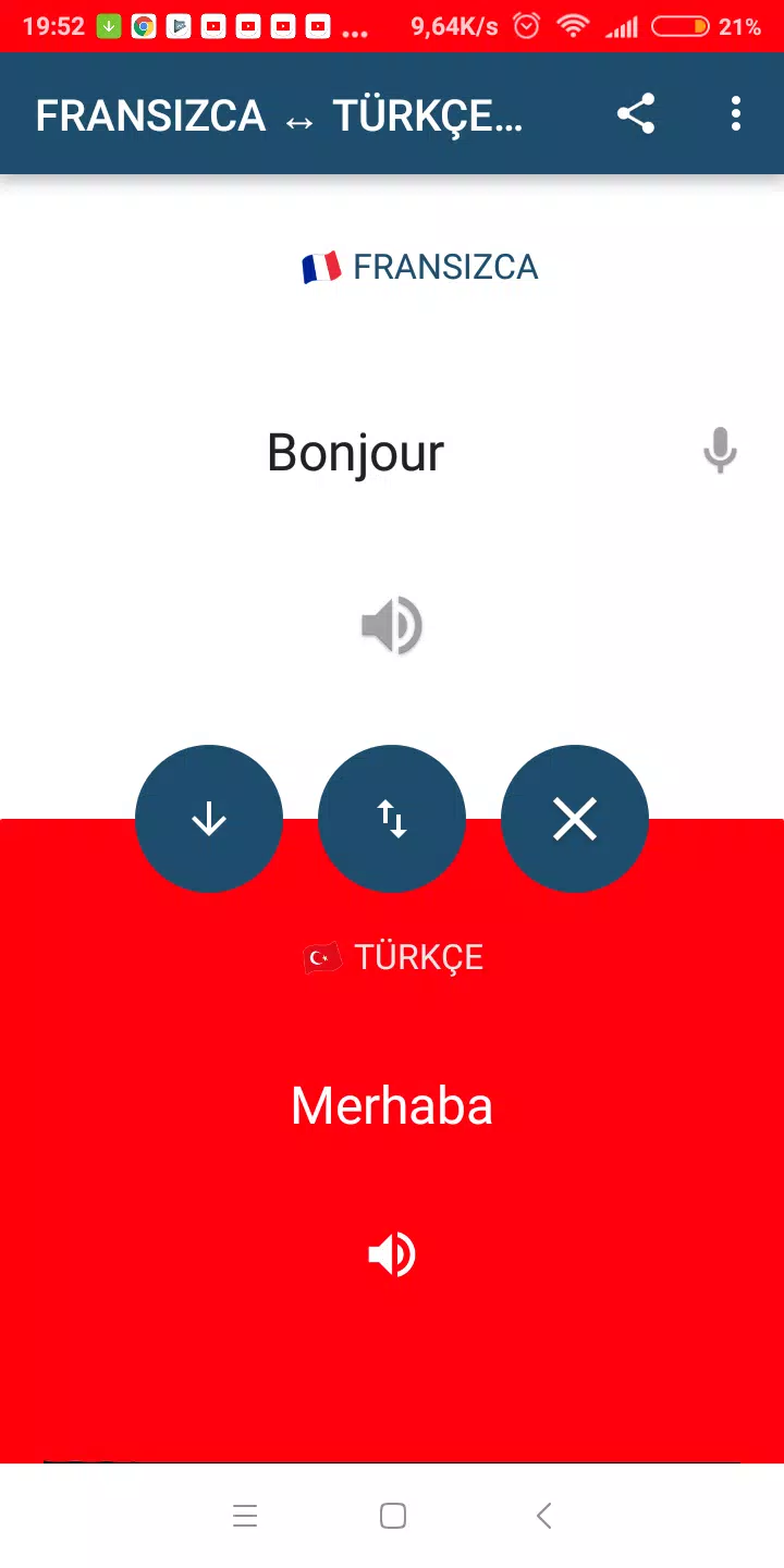 Android İndirme için Türkçe Fransızca Çeviri APK
