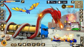 Snake Car Robot Transformation الملصق