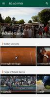 Roland Garros ao vivo plakat