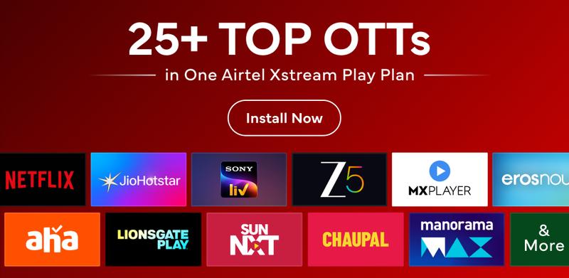 Airtel Xstream Play banner