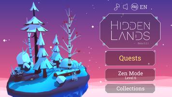 HIDDEN LANDS - Puzzles visuels Affiche