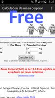Indice de Masa Corporal IMC تصوير الشاشة 1