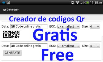 Generador de qr code gratis Ekran Görüntüsü 1