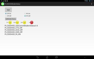 Prolific PL2303 Modem Status capture d'écran 1