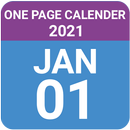 2021 One page calendar APK