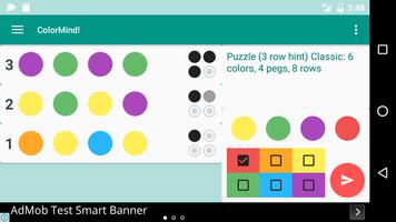 ColorMind! A mastermind puzzle screenshot 3