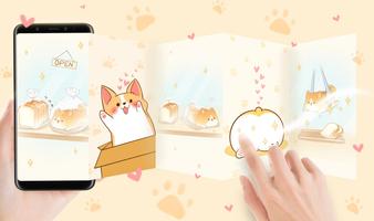 Cute Corgi Dog Live Wallpapers تصوير الشاشة 2