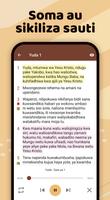 برنامه‌نما Biblia Takatifu, Swahili Bible عکس از صفحه