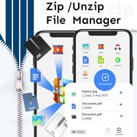 Zip Unzip File Extractor اسکرین شاٹ 1