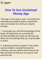 Unclaimed Money syot layar 2