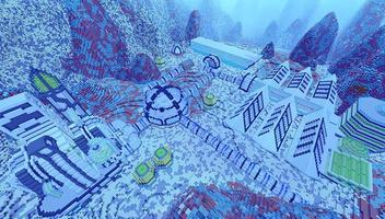 Underwater City maps for MCPE Affiche