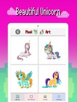 Unicorn color by number: Pixel art coloring 2019 capture d'écran 1