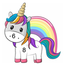 Licorne et petit poney - Couleur par numéro APK
