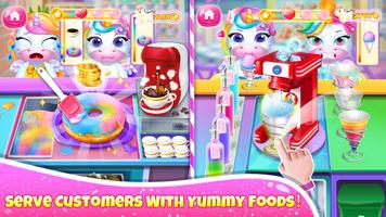 Unicorn Restaurant: Food Games स्क्रीनशॉट 1