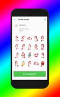 WASticker Unicorn Stickers Affiche