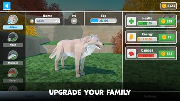 Simulador de familia de lobos captura de pantalla 2