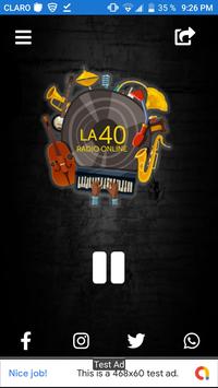 La 40 Radio Online screenshot 1