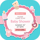 Baby Shower Invitation Card Maker ikon