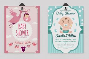 Baby Shower Invitation Card Maker 포스터