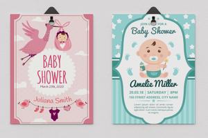 Baby Shower Invitation Card Maker پوسٹر