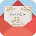 Wedding Anniversary Card Maker icône