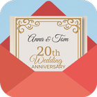 Wedding Anniversary Card Maker icono