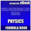 UNITS, DIMENSIONS AND ERROR-FORMULA BOOK-2018