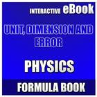 UNITS, DIMENSIONS AND ERROR Zeichen