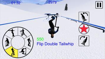 Poster Snowscooter Freestyle Mountain