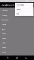 Java Keywords List imagem de tela 3