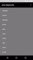 Java Keywords List Cartaz