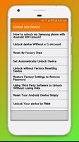 Unlock any Device Guide & Phone Secrets Plakat