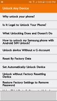 برنامه‌نما Unlock any Device Techniques & Tricks 2020 عکس از صفحه
