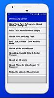 Unlock any Device Guide & Techniques Affiche