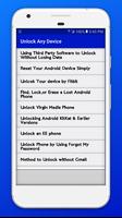 Unlock any Device Guide & Techniques plakat