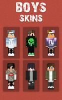 Les garçons Skins pour Minecraft Affiche