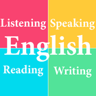 English Listening Speaking Reading Writing ícone