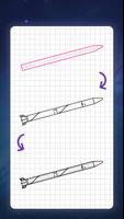 How to draw rockets by steps screenshot 3