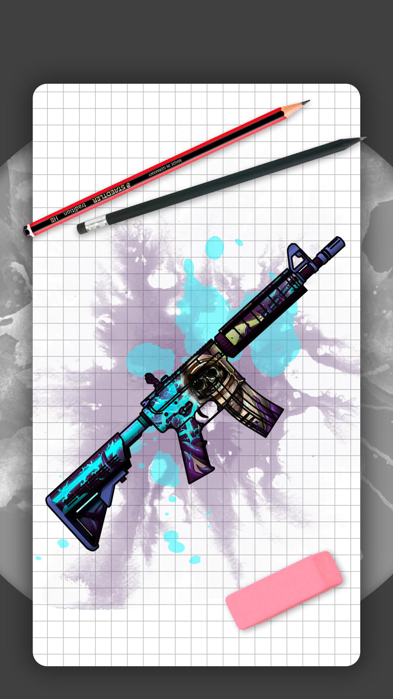 Descarga de APK de Cómo dibujar armas. Pieles para Android Descarga de APK de Cómo dibujar armas. Pieles para Android