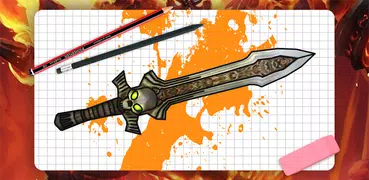How to draw fantasy weapons