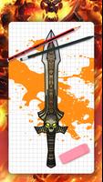 How to draw fantasy weapons poster