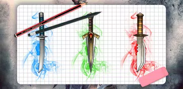 How to draw weapons. Daggers