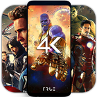 4K Superheroes Wallpapers - Live Wallpaper Changer आइकन