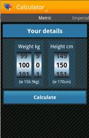 BMI calculator Plakat